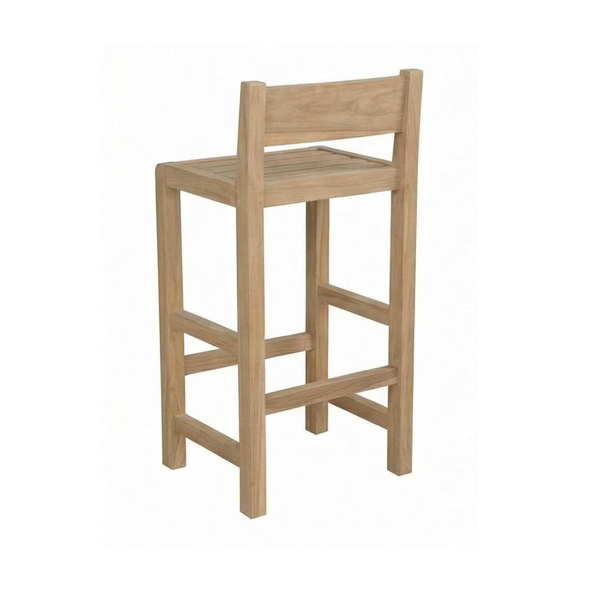 Andre Armless Teak Outdoor Bar Stool
