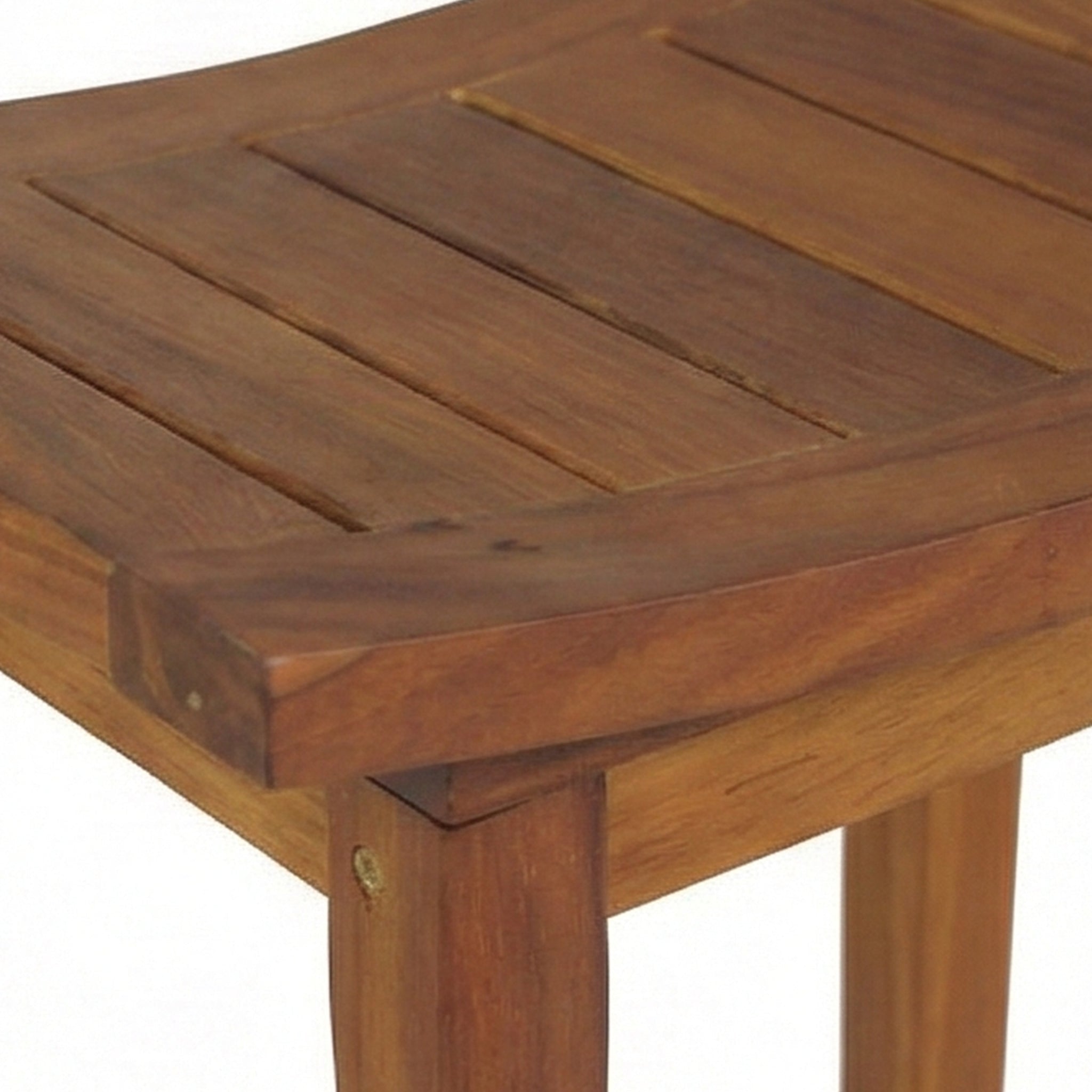 Armand Backless Teak Outdoor Bar Stool