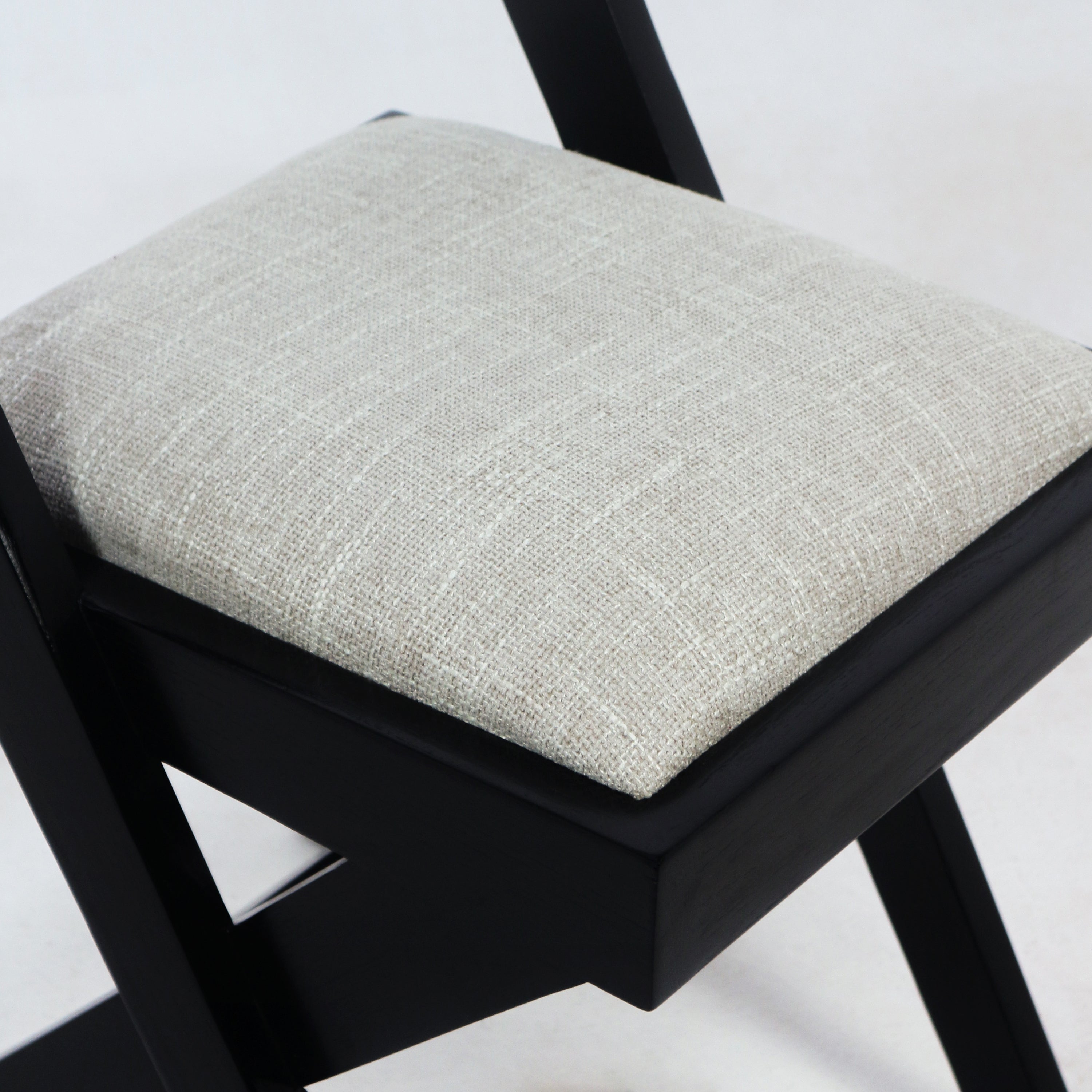 Black Jeanneret Inspired Library / Dining Chair - NUEMA