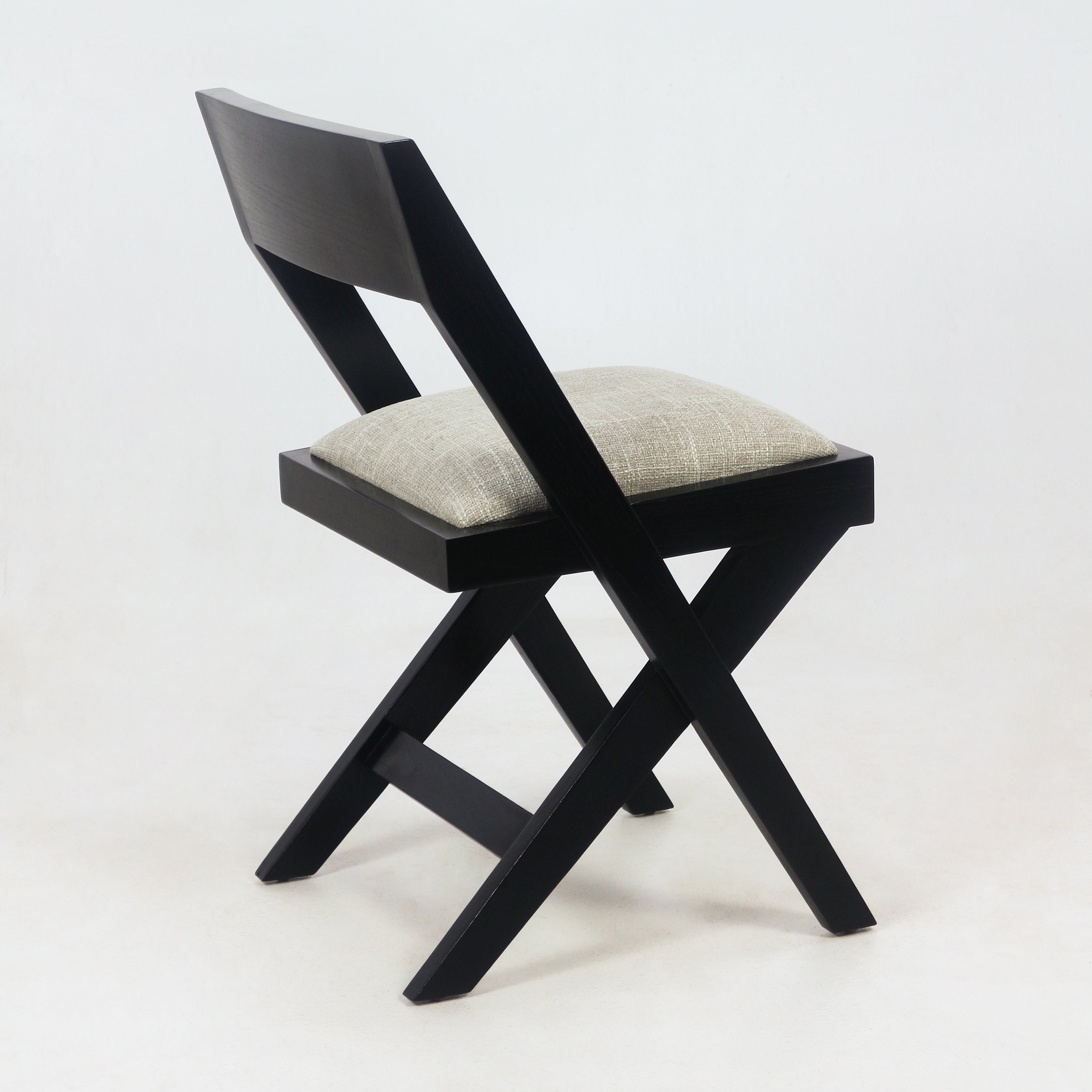 Black Jeanneret Inspired Library / Dining Chair - NUEMA