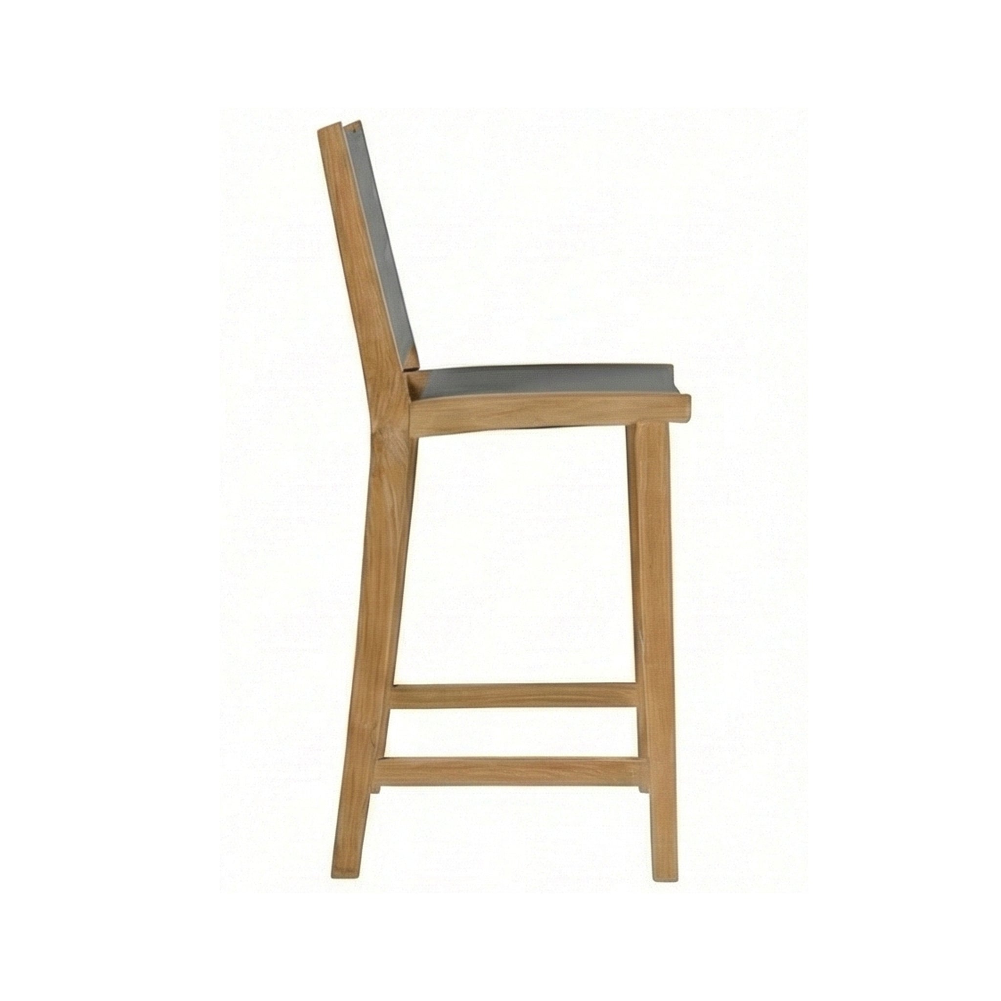 Clement Armless Teak Outdoor Bar Stool