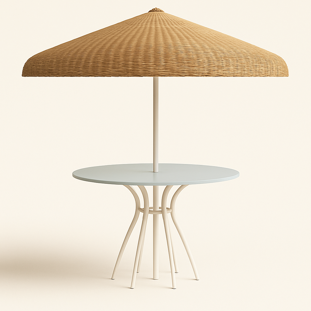Patio Set Table and Umbrella