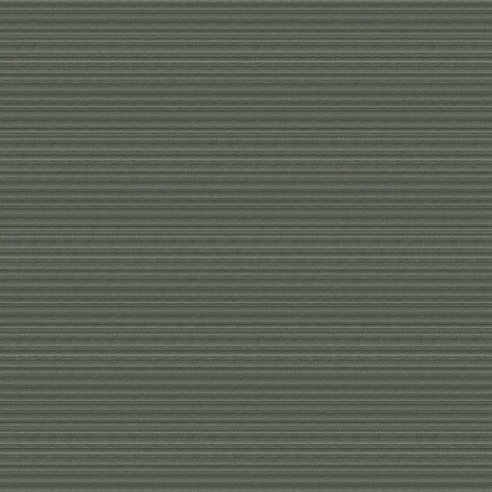 Close-up of sage-gray 100% polyester upholstery fabric showing subtle horizontal ribbed texture, contemporary style suitable for sofas.