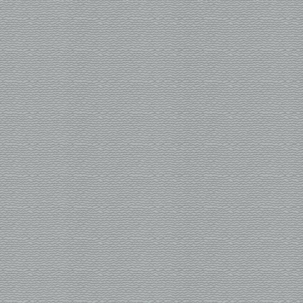 Close-up of neutral light gray upholstery fabric showing a subtle horizontal wavy texture; 27% cotton, 73% polyester blend suitable for sofas.