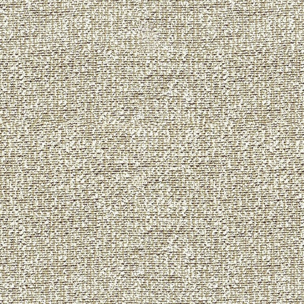 Close-up of beige woven upholstery fabric in a neutral cream tone, 100% polyester with a textured weave ideal for contemporary sofas.
