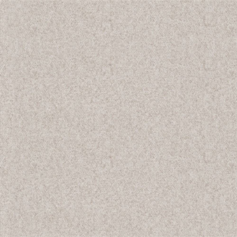 Close-up swatch of light beige 100% polyester upholstery fabric showing a soft, subtly mottled texture, presented flat as a sample for sofas and office seating.