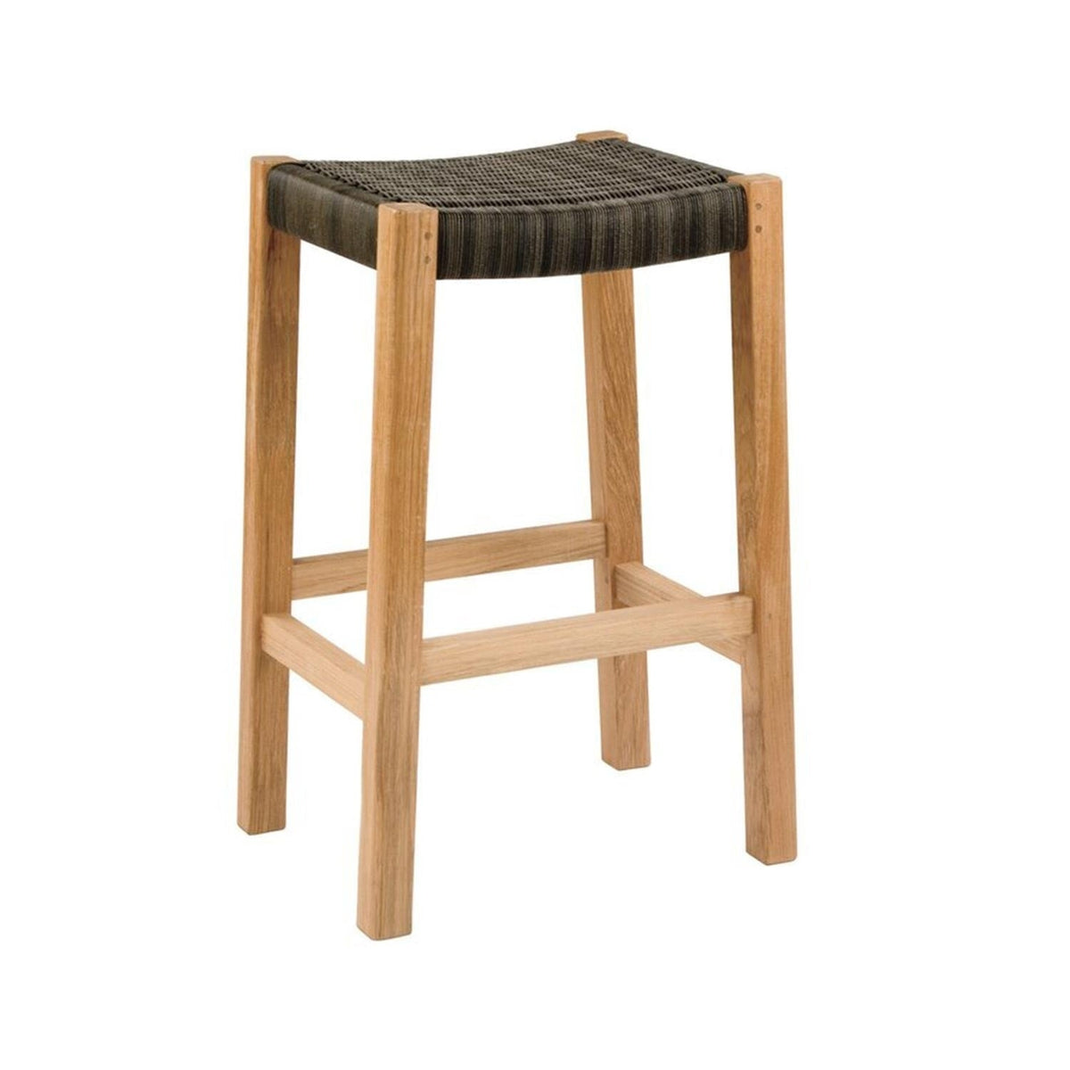 Henri Backless Teak Outdoor Bar Stool