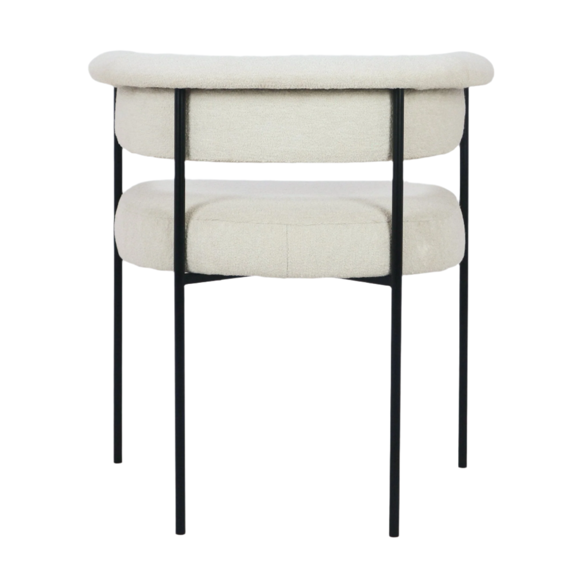 Mikra Dining Chair Cream Boucle - NUEMA
