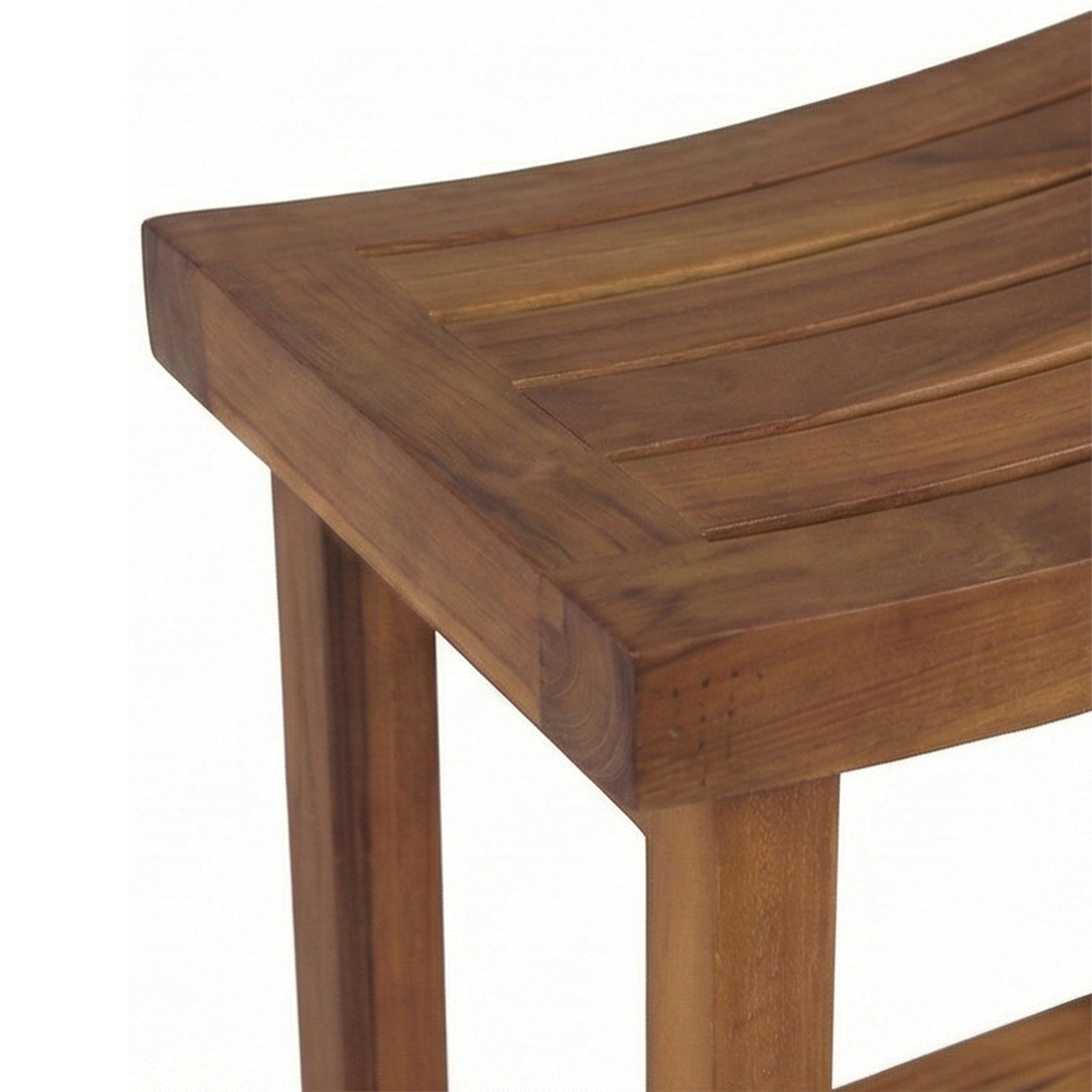 Quentin Backless Teak Outdoor Bar Stool