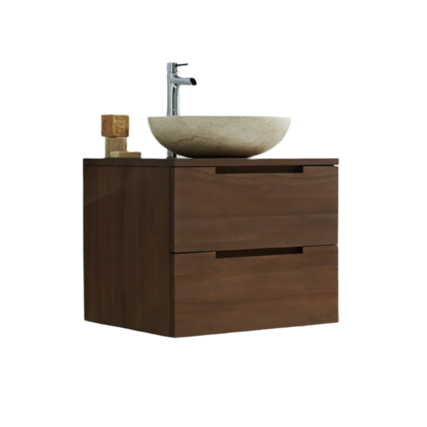 Sophia Solid Teak 24" Floating Single Bathroom Vanity