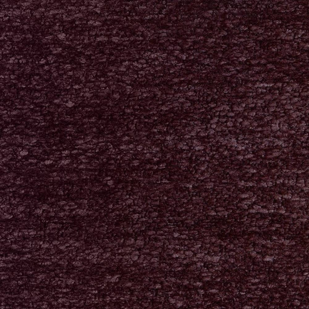 Close-up of burgundy boucle upholstery fabric showing dense, looped texture; polyester-blend composition (87% polyester, 6% linen, 7% rayon) ideal for heavy-duty sofa upholstery.