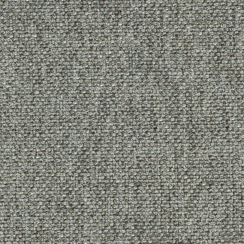 Close-up of beige woven upholstery fabric in a neutral greige tone showing a tight basketweave texture; 6% linen, 35% rayon, 20% acrylic and 39% polyester blend suitable for sofas.
