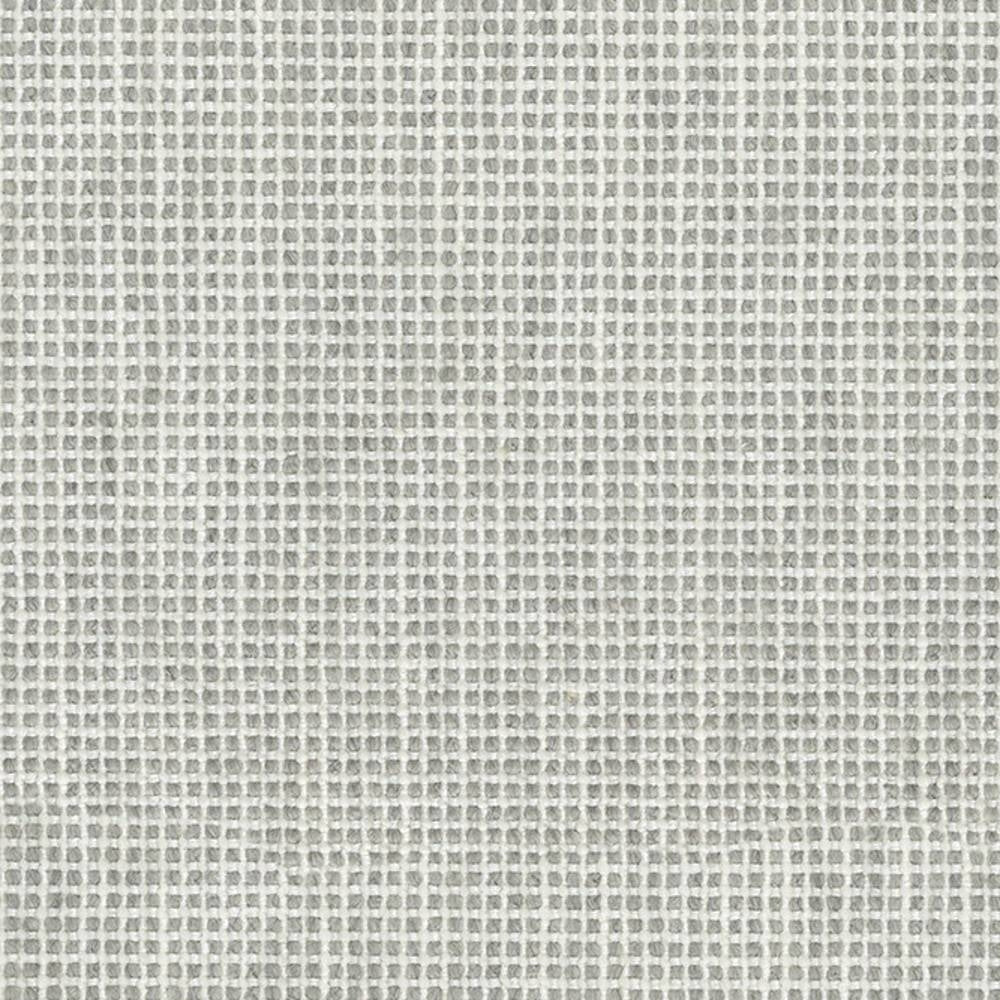 Close-up of neutral white upholstery fabric showing a small grid-like woven texture; contemporary sofa-grade blend of wool, linen, viscose, acrylic and polyester.