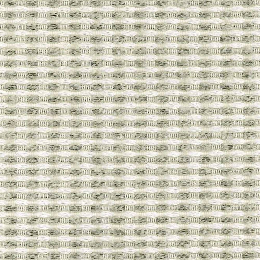 Close-up of a cream-beige geometric woven upholstery fabric with small waffle-like texture and subtle grey flecks; 12% wool, 25% acrylic, 63% triacetate yarns for durable contemporary sofa use.