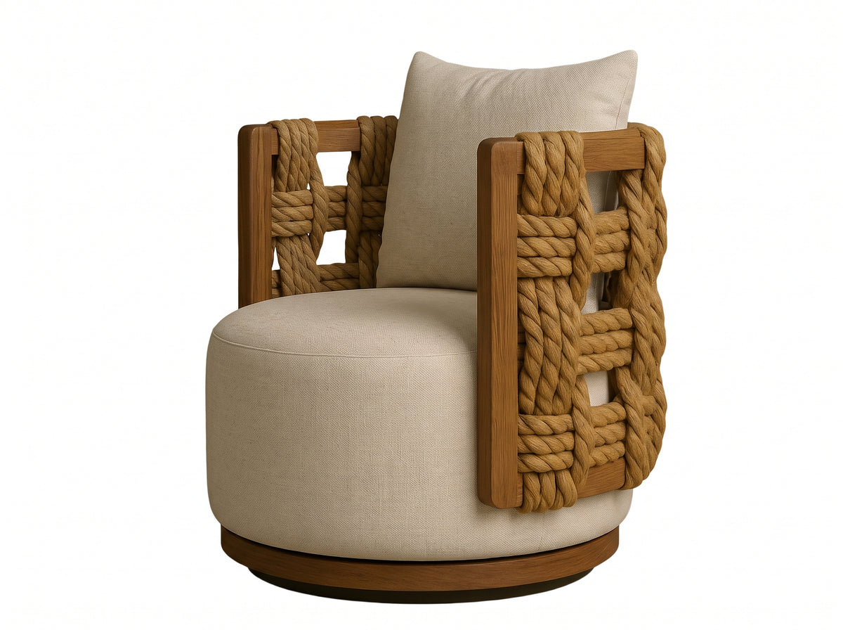 Cravia Outdoor Swivel Dining Chair