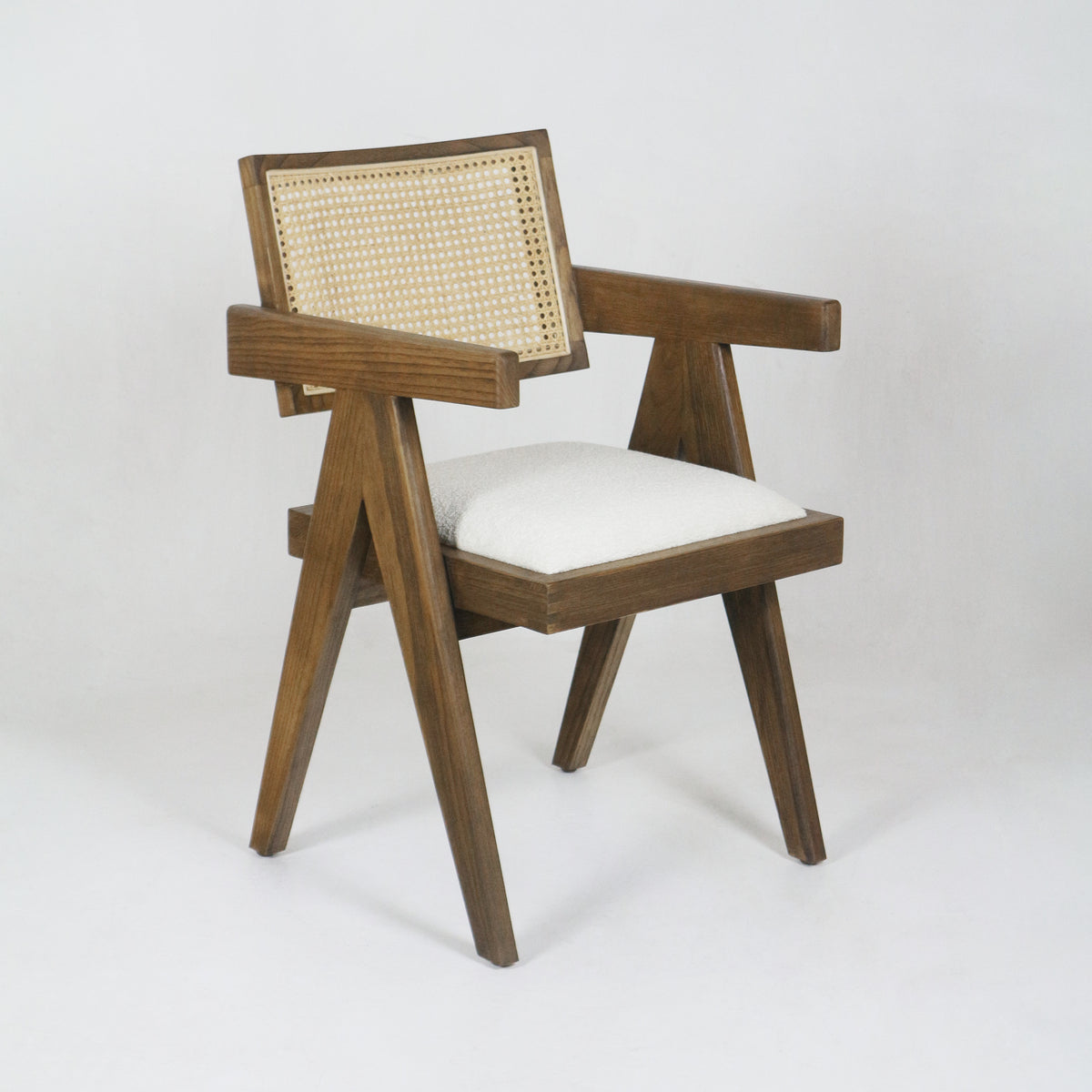 Upholstered Jeanneret Dining or Office Chair