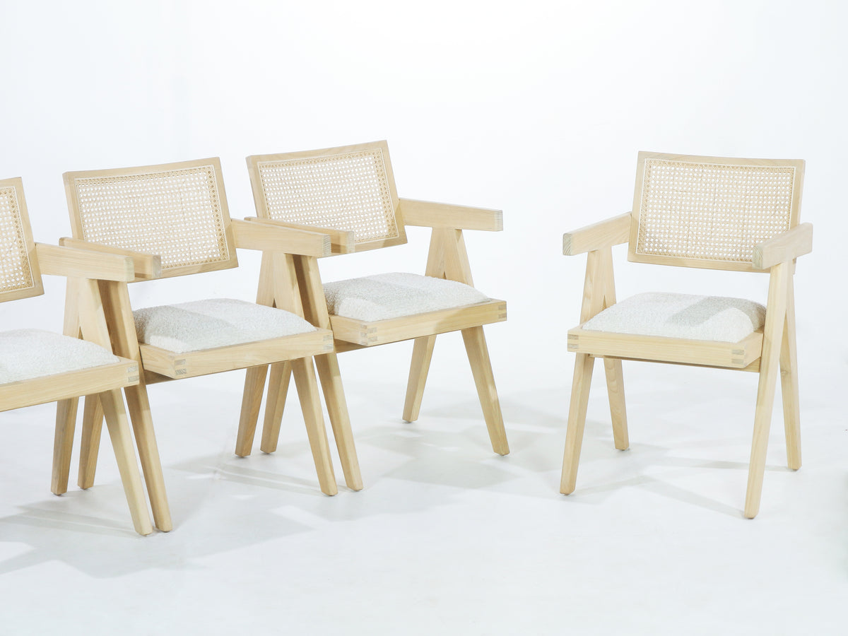 Upholstered Jeanneret Dining or Office Chair