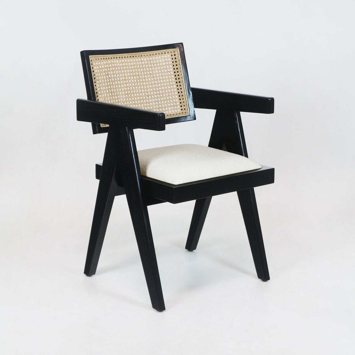 Upholstered Jeanneret Dining or Office Chair