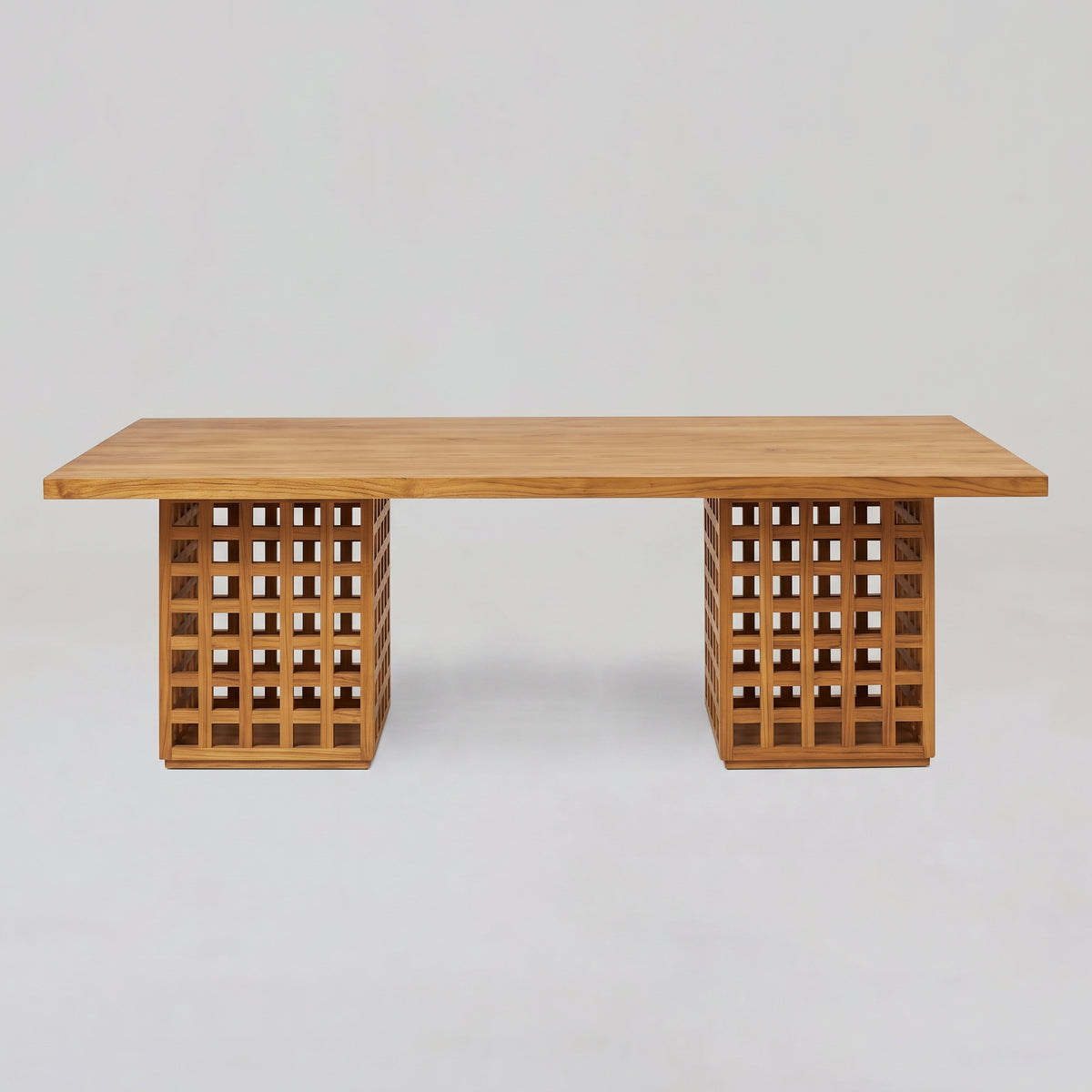 The Bee Hive Box Table in Teak Natural