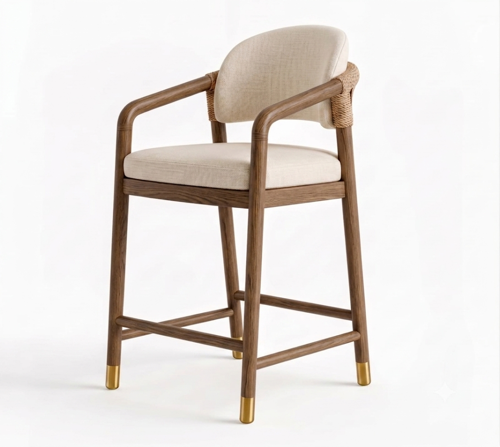 Paros Oak Counter & Bar Stool