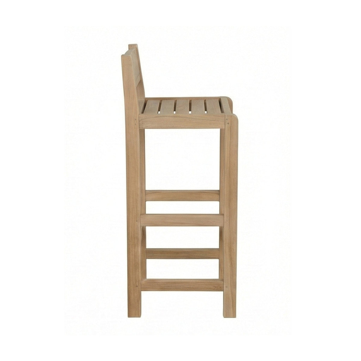 Andre Armless Teak Outdoor Bar Stool