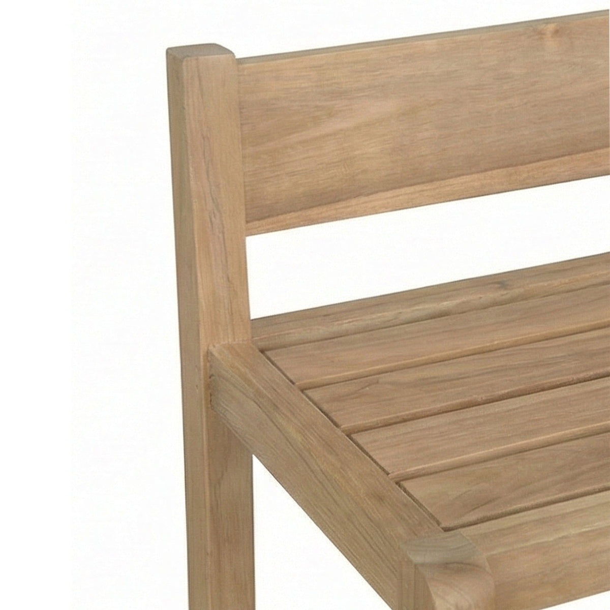 Andre Armless Teak Outdoor Bar Stool