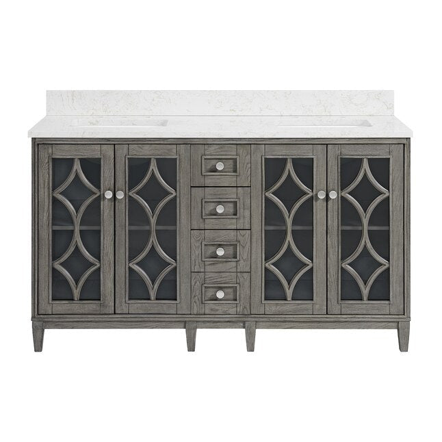 Argal 60" W x 22" D x 39" H Double Bathroom Vanity