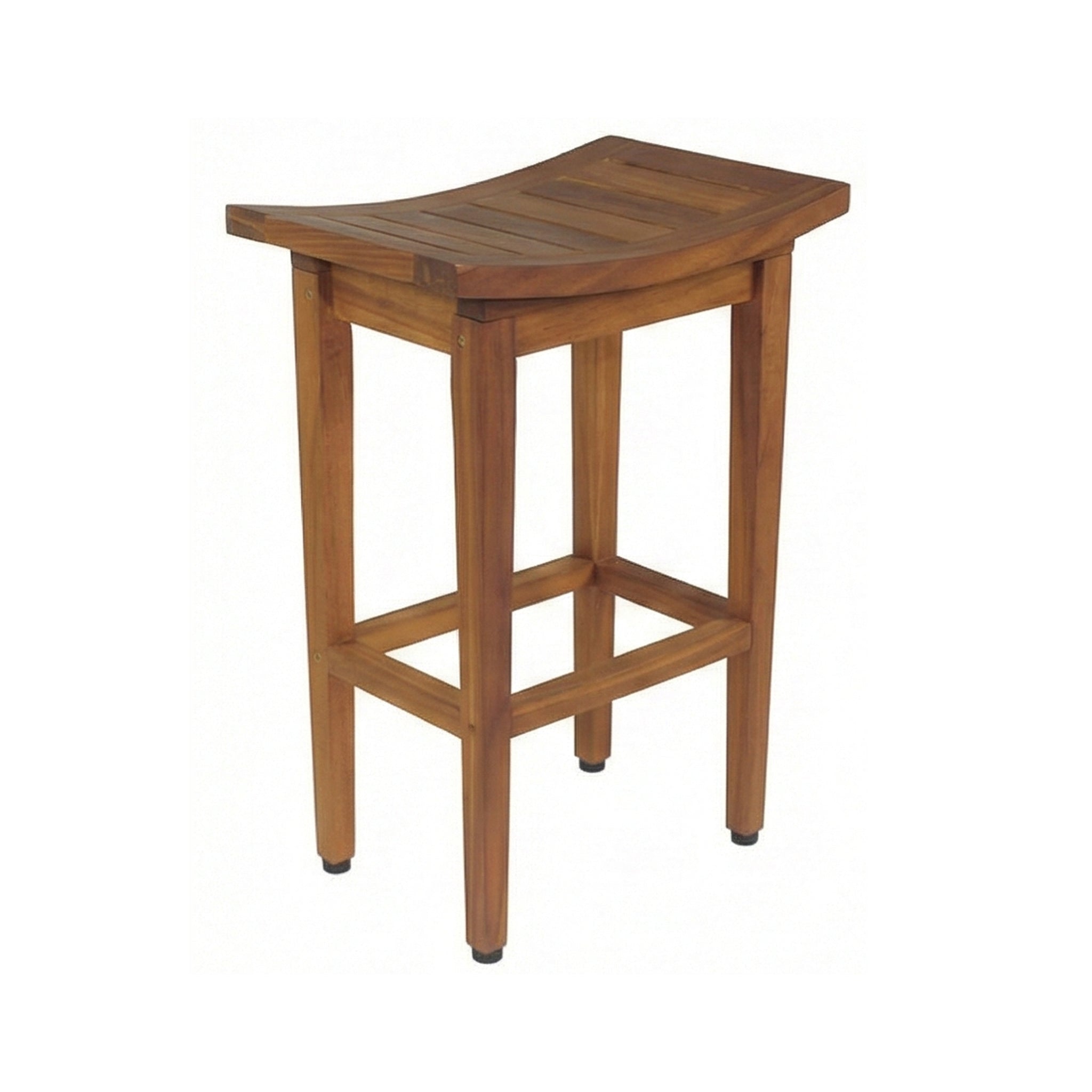 Armand Backless Teak Outdoor Bar Stool