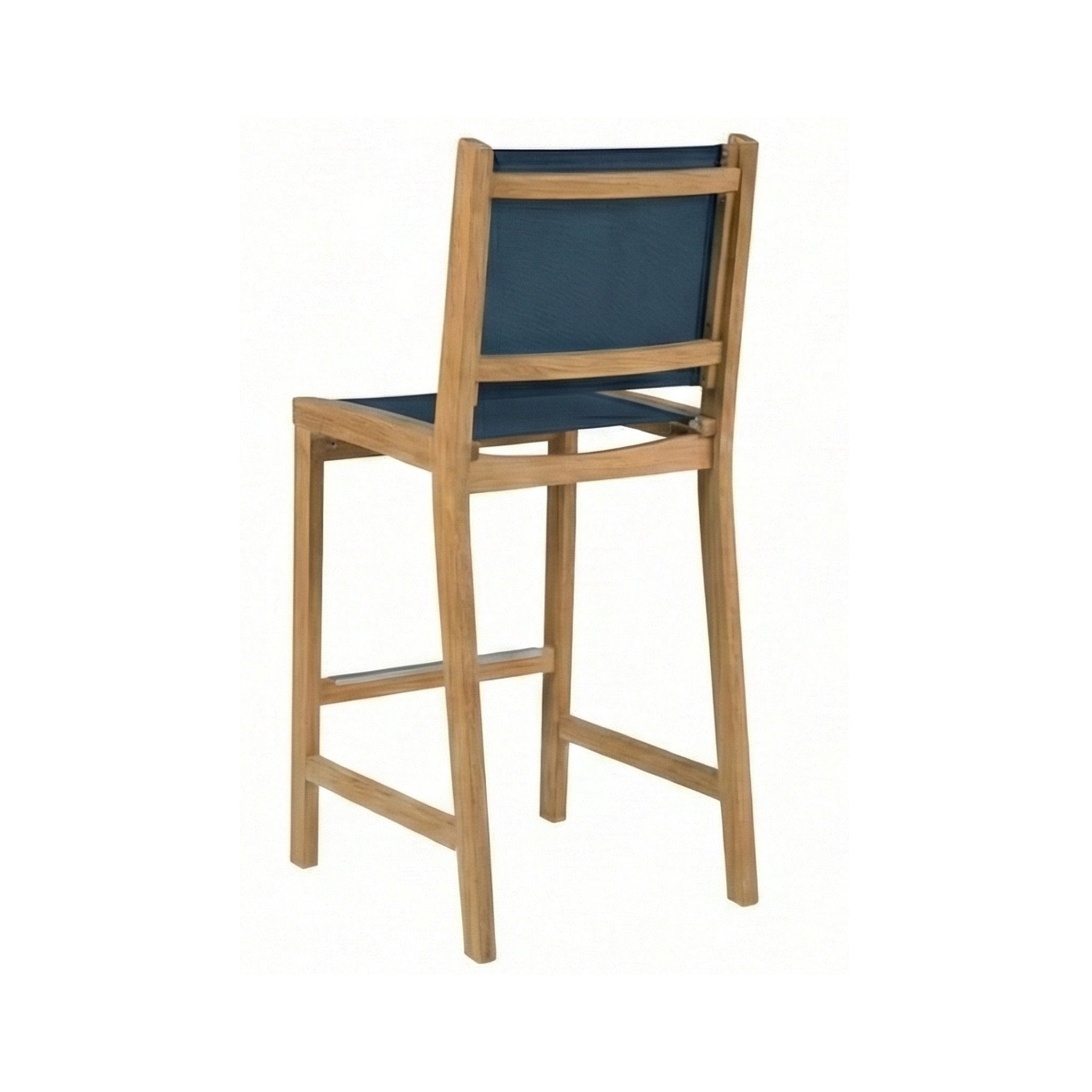 Clement Armless Teak Outdoor Bar Stool