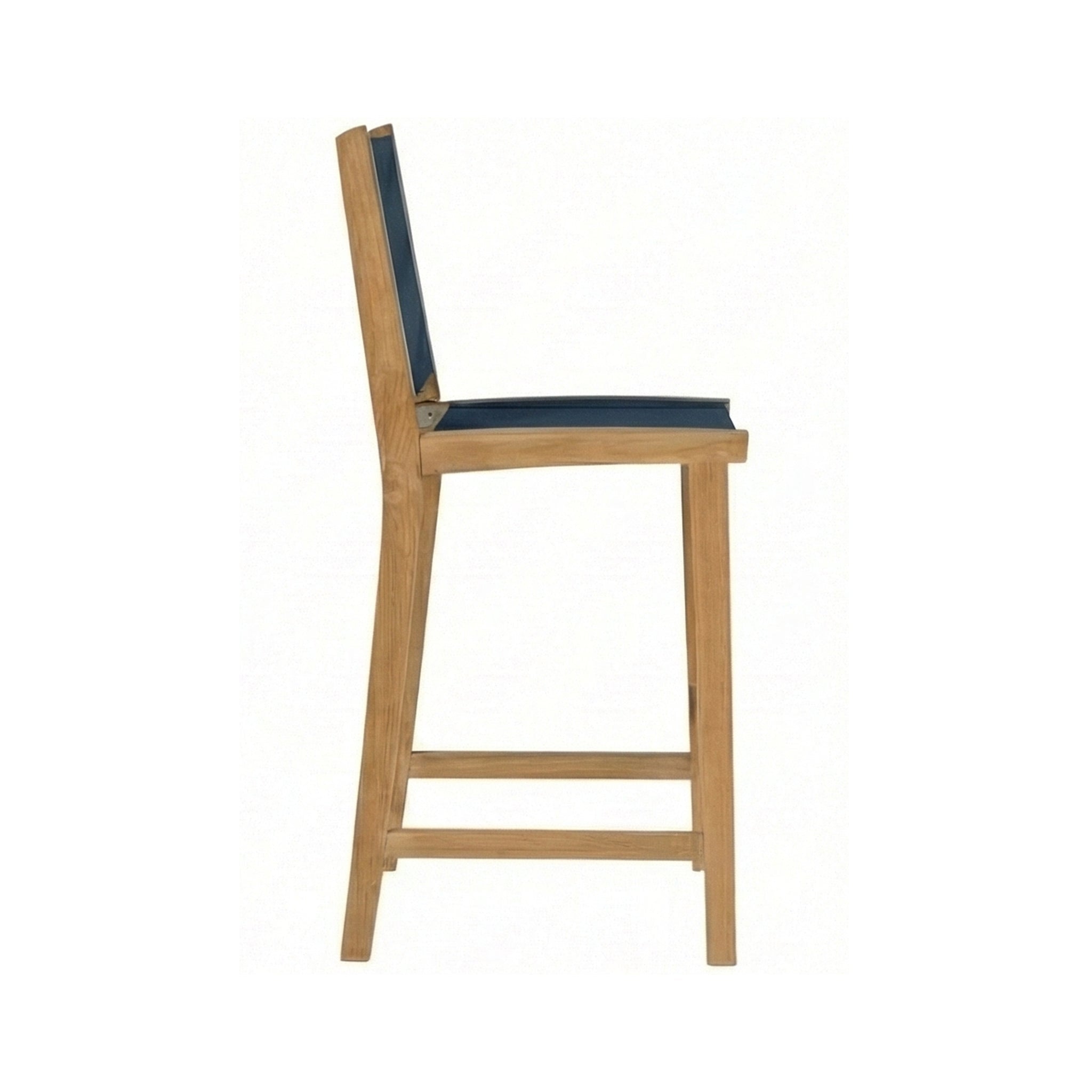 Clement Armless Teak Outdoor Bar Stool