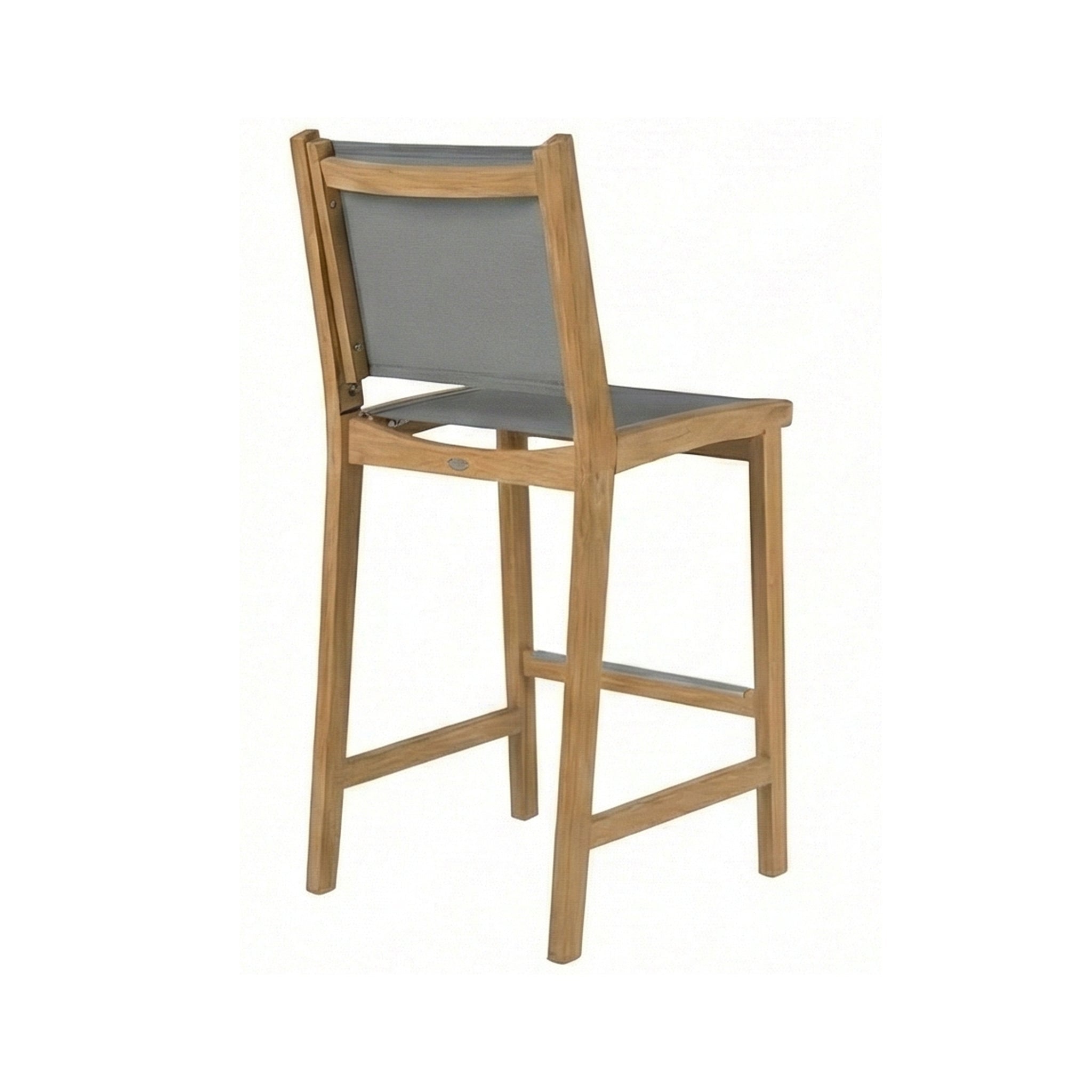 Clement Armless Teak Outdoor Bar Stool