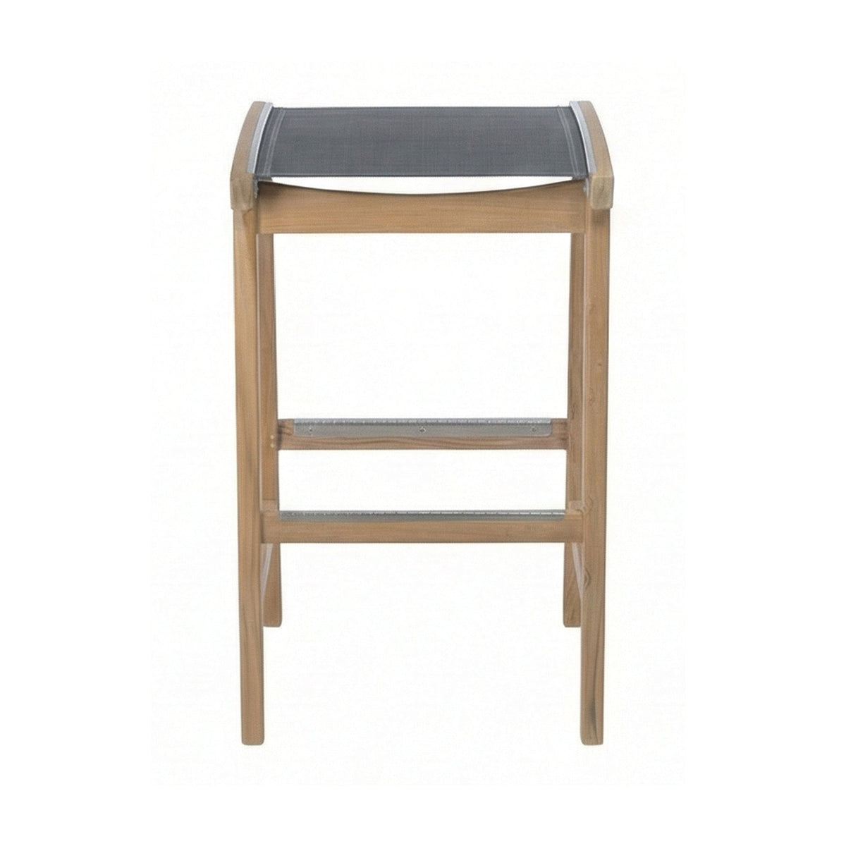 Clement Backless Teak Outdoor Bar Stool
