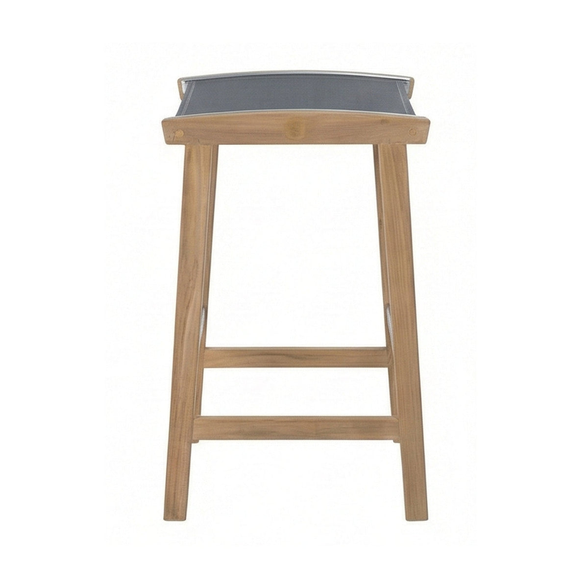 Clement Backless Teak Outdoor Bar Stool