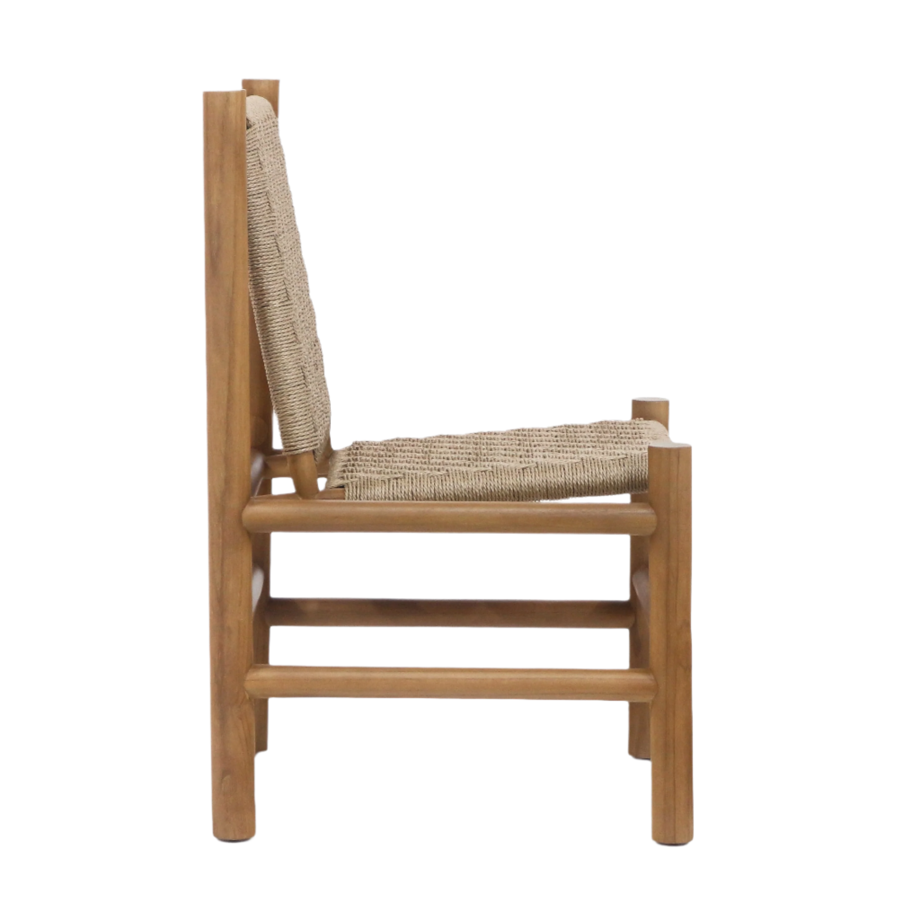 Spyros Teak & Polypropylene Woven Dining Chair - NUEMA