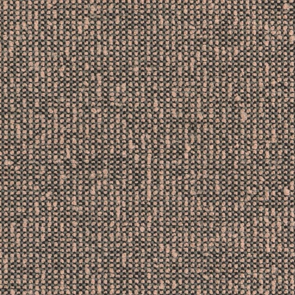 Close-up of 100% polyester beige and black woven upholstery fabric showing a tight, looped texture ideal for heavy-duty indoor sofa applications.