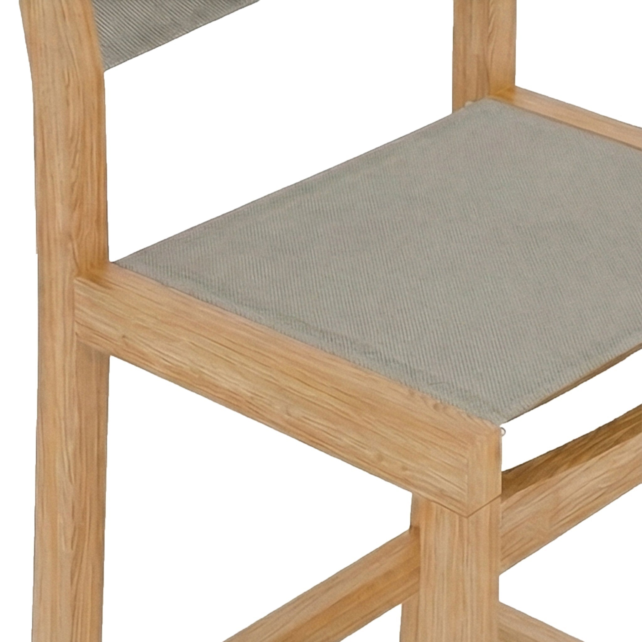 Frederic Armless Teak Outdoor Bar Stool