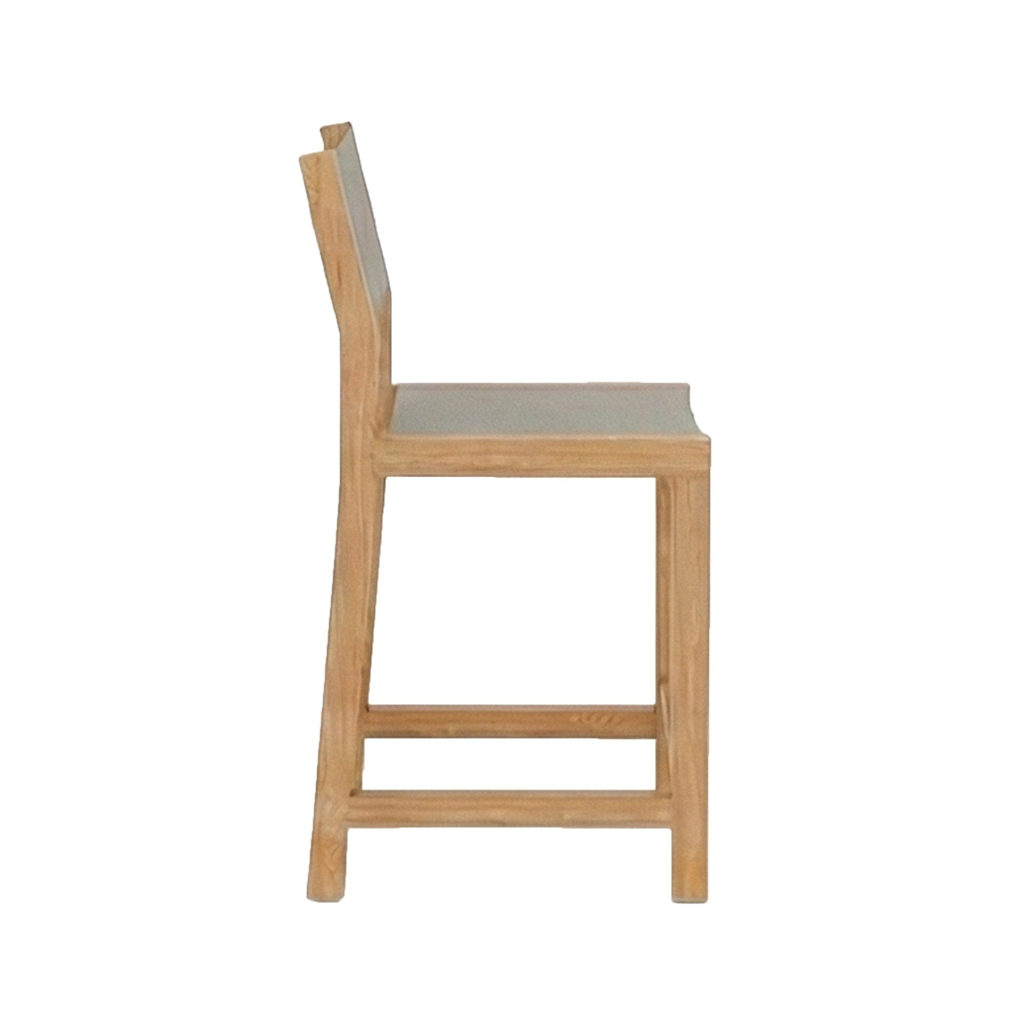 Frederic Armless Teak Outdoor Bar Stool