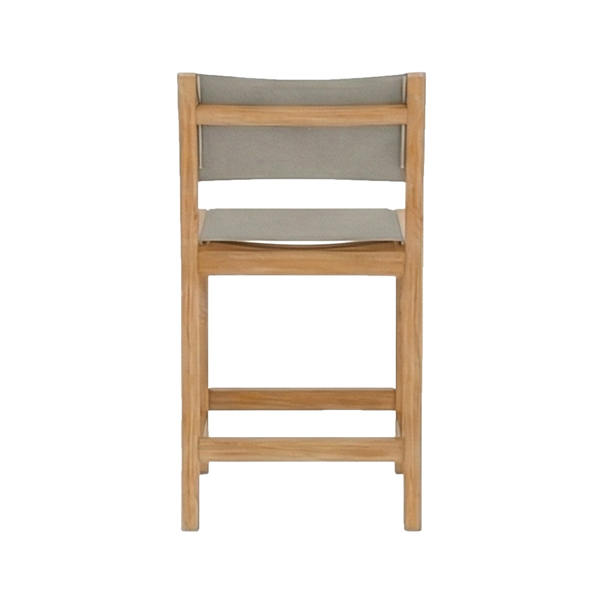 Frederic Armless Teak Outdoor Bar Stool