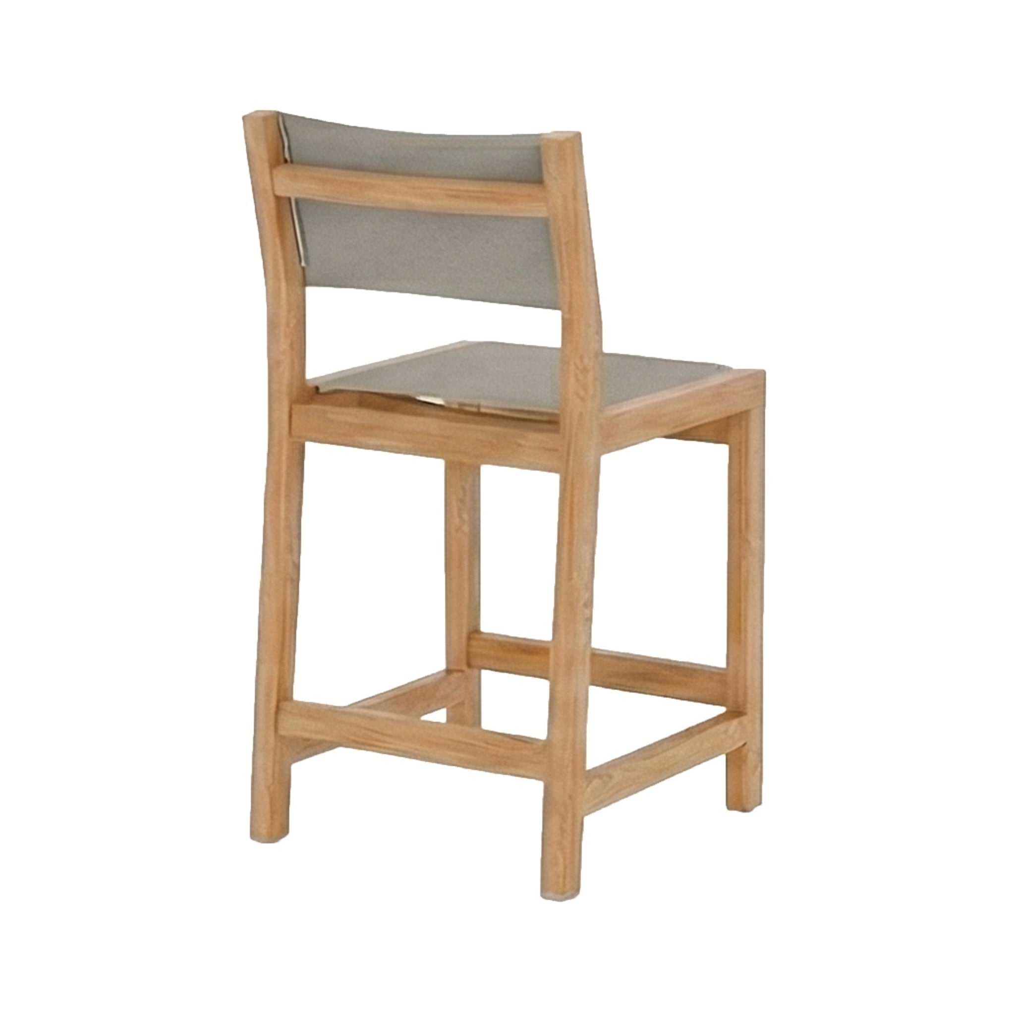 Frederic Armless Teak Outdoor Bar Stool