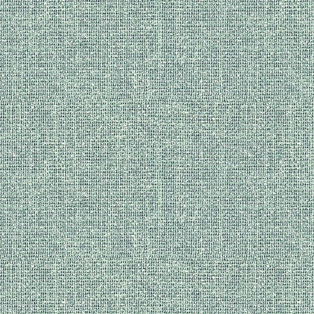 Close-up of pale mint-green 100% polyester upholstery fabric showing a tight woven texture and subtle crosshatch pattern, suitable for sofas and cushions.