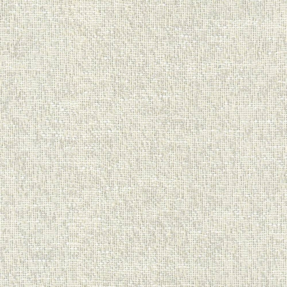 Close-up of neutral beige woven upholstery fabric with subtle cream flecks and a textured contemporary weave, 100% polyester suitable for sofas.