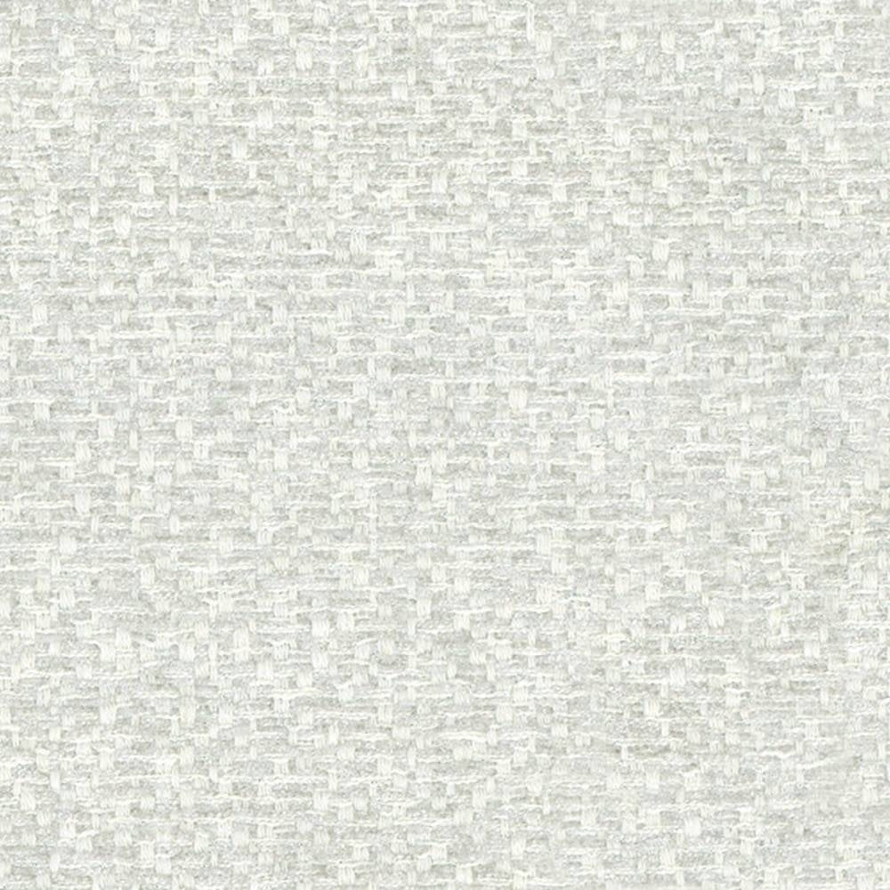 Close-up of neutral beige ivory woven upholstery fabric with a subtle basketweave texture, 70% polyester, 5% linen and 25% viscose blend; heavy-duty contemporary sofa fabric.
