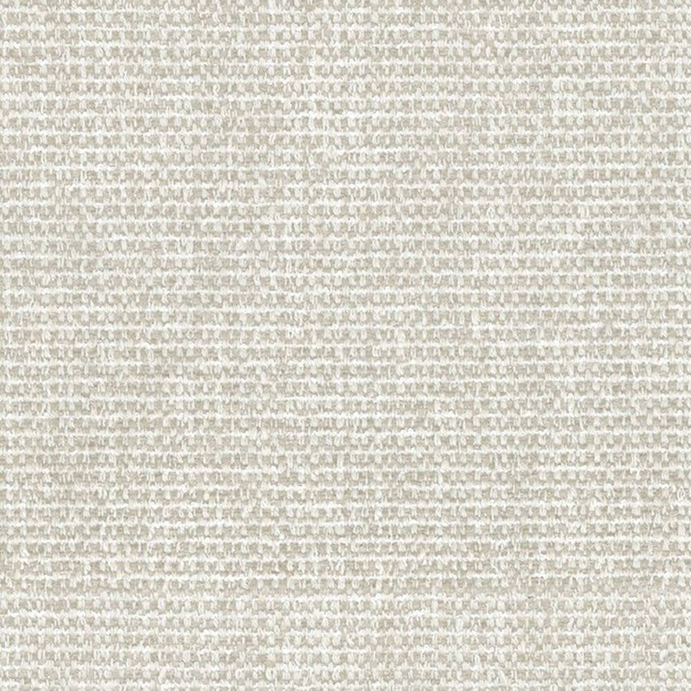 Close-up of light cream-beige woven upholstery fabric showing a subtle textured weave; 75% polyester, 5% linen and 20% viscose blend ideal for contemporary sofas and office seating.