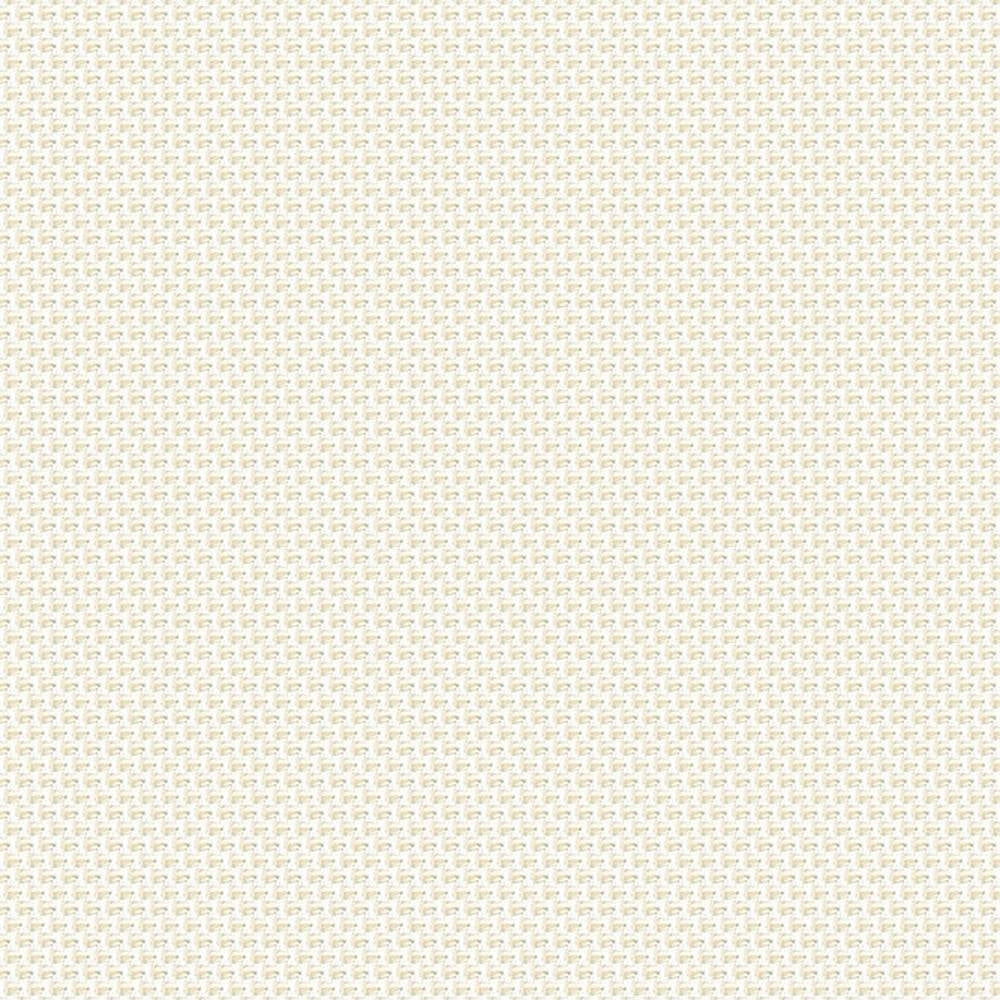 Close-up of beige cream woven upholstery fabric swatch showing a small textured basketweave pattern; 100% polyester suitable for modern sofas and office seating.