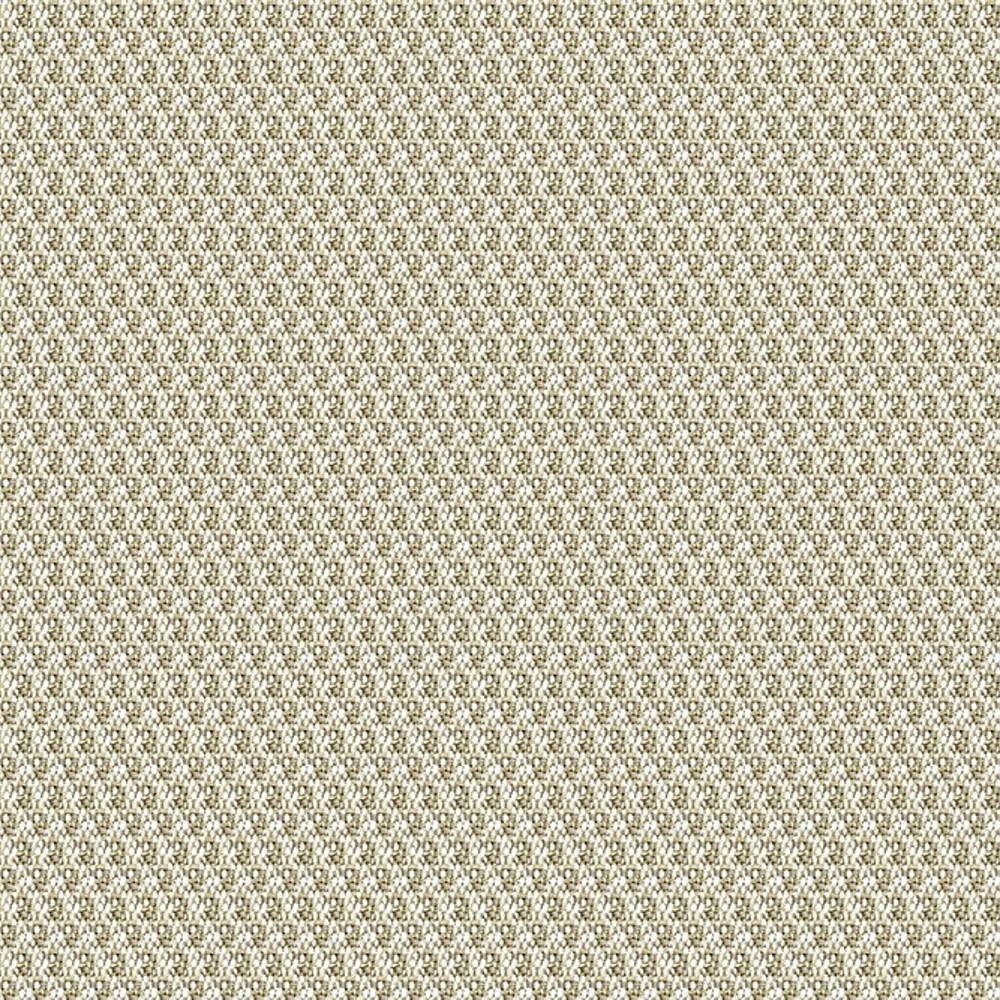 Close-up of beige woven upholstery fabric in 100% polyester showing a tight basketweave texture in neutral cream-beige tones, ideal for sofas and indoor seating.