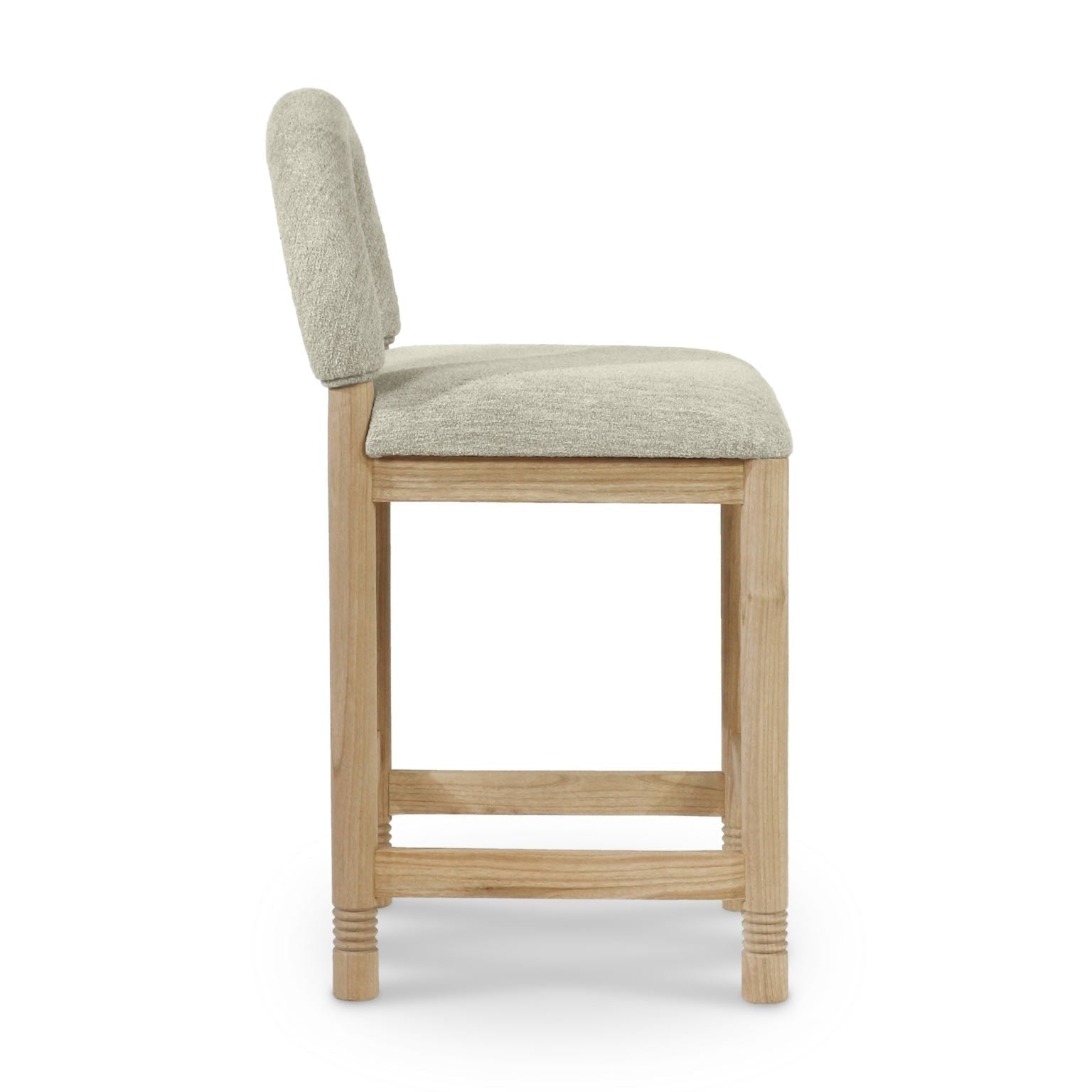 Heidi Oak & Bouclé Bar and Counter Stool - NUEMA