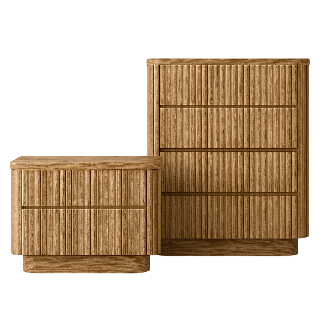 Kaari Fluted Oak Dresser