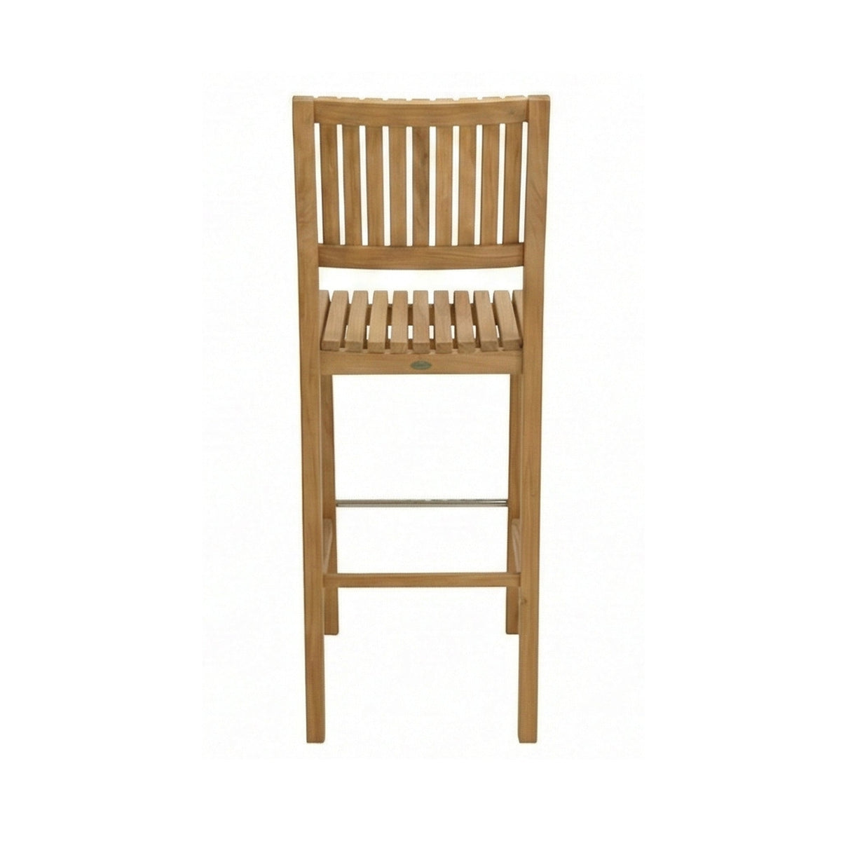 Maxime Armless Teak Outdoor Bar Stool