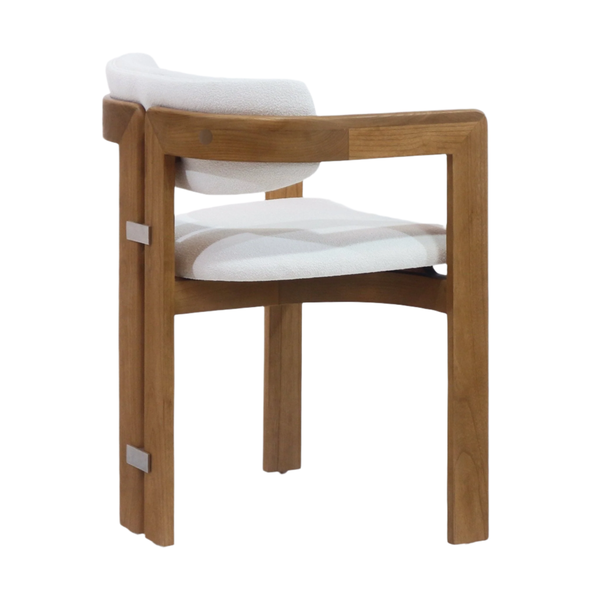 Pamplona Teak & Boucle Dining Chair - NUEMA