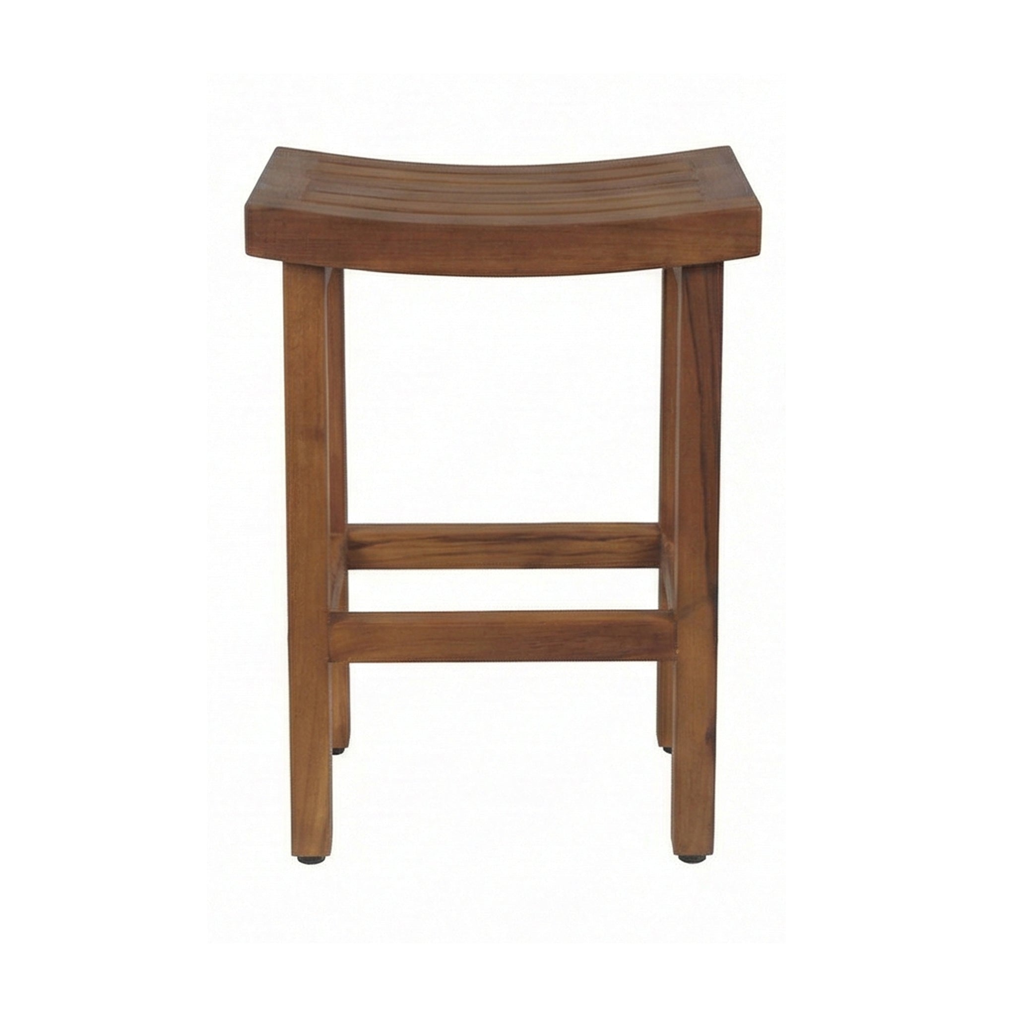 Quentin Backless Teak Outdoor Bar Stool